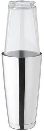 Boston Shaker Complet Verre Inox Ensemble Kit Cocktail Verre à Mélange Timbale Acier Inoxydable 28oz 800ml Set Accessoire Barman Matériel Bar Mixologie