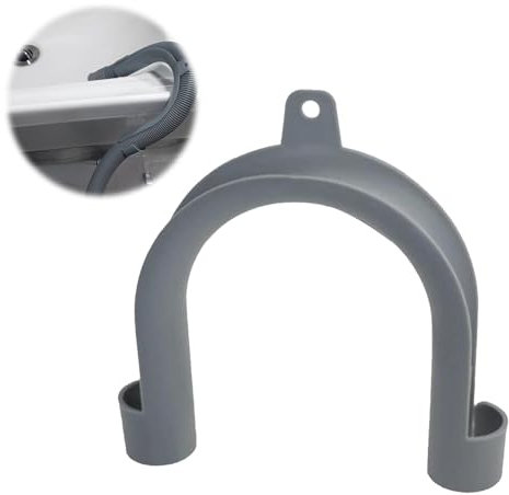 Haltebogen universal Einhängebogen,Haltebogen Ablaufschlauch,Ablaufschlauch Bügel,universal U förmige,Ablaufschlauchhalter Kunststoff,Verlängerung,für Waschmaschine,Grau