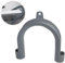 Haltebogen universal Einhängebogen,Haltebogen Ablaufschlauch,Ablaufschlauch Bügel,universal U förmige,Ablaufschlauchhalter Kunststoff,Verlängerung,für Waschmaschine,Grau