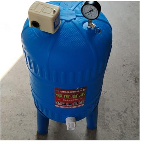 Vaso de expansión Tanque de presión de agua para bombas de pozo/sistema de agua, contenedores de vejiga de almacenamiento de agua verticales de pequeña capacidad de PE, tanques de pozo presurizados (