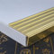 Door Threshold Strip Brass Non Slip Stair Nose Edging, Doorways Gold Transition Strip/Gap Cover Bar, Outdoor & Indoor Wooden Steps Staircase Edge Protector (Size : W4.8cmxH2cm(1 7/8x3/4))