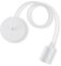 Vecys E27 Blanco Portalámparas de Metal Accesorios de Lluminación con Cable Ajustable 100 cm para Luz Lámpara,Tienda de Techo para Bar, Cafetería, Hogar, Hotel(1PCS)