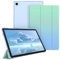 FINTIE Funda Samsung Galaxy Tab A9 Plus de 11 Pulgadas 2023 (SM-X210/X216/X218), Funda Transparente escarchado Fina y Ligera, Verde-Azul Degradado