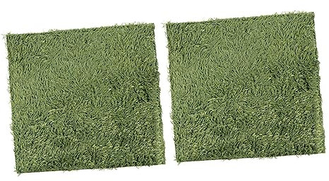 Parliky 2stücke Naturgetreue Moosmatten Grün Feuchtigkeitsbewahrende Terrarienmatten Für Reptilien Und Schildkröten Schnittfest Schützende Kletterunterlage Für Haustiere