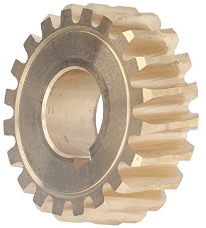 Schneckengetriebe-Ersatz für Schneefräsen, 1-7/8 Zoll Außendurchmesser, 20 Zähne, Messing mit Schlüsselschlitz, Messingmaterial, Schneckengetriebe für