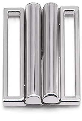 Jamsinmu Metallschieber Schnallen Knöpfe Verschlüsse Rechteck Gurtband Schieber für Frauengürtel Clip Accessoire DIY Silver 40mm 1pc