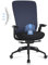 COLAMY Ergonomischer Netz-Bürostuhl, Computer-Executive-Schreibtischstuhl, Ergonomischer Bürostuhl mit Lendenstütze und flexiblem Rückenlehnen, Rutschsitz, Dunkelblau