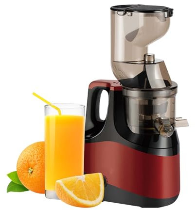 LXWKAI Exprimidor de Frutas y Verduras, exprimidor de masticación Lenta de 3 Pulgadas (80 mm), exprimidor eléctrico