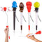 Stylo rigolo créatif – 4 stylos avec designs uniques : Gant de boxe, Crotte, Tennis, Fusée, Couleur vive, Idéal pour cadeaux et fêtes - Idées Gadget Cadeau pour Amis Collègues
