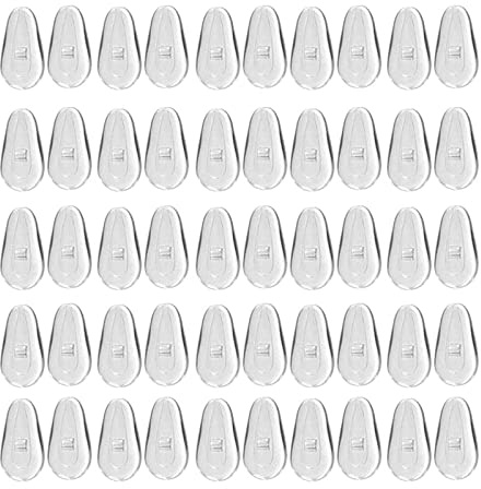 25 Paar Airbag Brillen Nasenpads Luftkammer Brillen Nasenpads D-Form Schraubbare weiche Silikon-Nasenpads