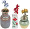 Tinoaly 3pcs Mini Ceramic Vase Magnets for Fridge, Cute Small Plant Magnetic Funny Tiny 3D Flowers Vases Decorations for Home Office Kitchen Refrigerator