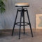 Barhocker Höhenverstellbar, Barhocker, mit Pedal, Geeignet für Bistro, Café, Terrasse(White,70cm)
