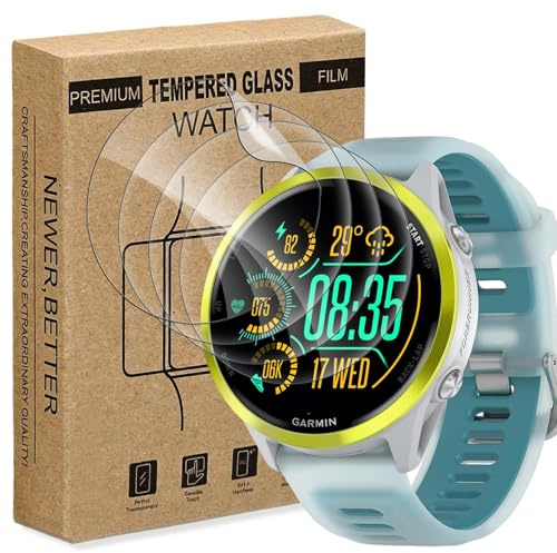 Sunyinice 4 Stück Displayschutz für Forerunner 970 47mm Panzerglas