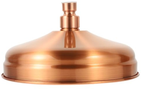 TOVINANNA Soffione Doccia in Rame Antico Design Elegante Ugello Doccia Pratico e Facile da Installare per Bagno con Getto Pioggia Risparmio Idrico e Stile Vintage