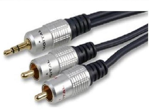 3.5Mm Stereo Mini Jack To 2 X Rca Phono Lead Cable 2M