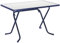 BEST 26521120 Scherenklapptisch Primo eckig 110 x 70 cm, blau