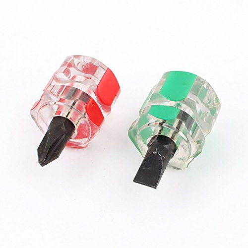 sourcing map 6 mm x 14 mm kurze Distanzen Schlitz Phillips Schraubenzieher Set 2 Pcs de