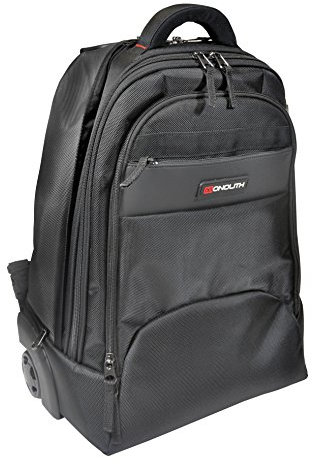 Monolith 3207 2-in-1 Wheeled Laptop Backpack - Black