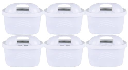 AquaHouse Water Filter Cartridges Compatible with Brita Maxtra & Maxtra+ Water Jugs Including Aluna, Mavea Elemaris, Marella & More (Pack of 6)
