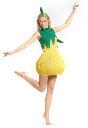 Jadeo - Déguisement d'ananas Femme Taille Unique - Multicolore