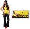 NET TOYS Bunter Hippie Gürtel Woodstock Damengürtel Flower Power Bauchgürtel 60er 70er Jahre Hüftgürtel