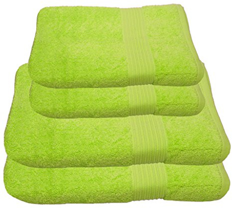 Julie Julsen Handtuch Set 2X Duschtuch 2X Handtuch Limette/in 23 Farben erhältlich weich und saugstark