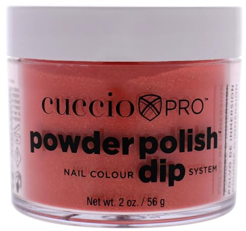 Cuccio - Pro Powder Polish Nail Colour Dip System - Orange With Gold Mica - for Women - Nail Powder - 2 oz