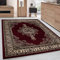 Carpettex Kurzflor Orientalischer Teppich - Klassisch Optik Webteppich Rot 120 x 170 cm - Vintage Wohnzimmerteppich Schlafzimmer Waschbar