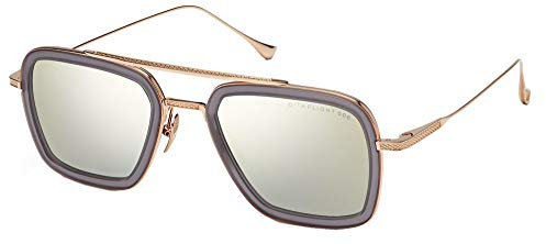 Dita FLIGHT.006 MATTE GREY CRYSTAL/K GOLD 52/22/144 Unisex Sonnenbrillen