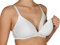 Selene Reggiseno Imbottito Allattamento Mamma Senza Ferretto con Comoda Apertura Coppa C Art. Alba (Bianco, 4)