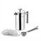 Cafetiere Coffee Maker, French Press Stainless Steel 350ML, Insulated Double Walled Tea or Cafetiere Kettle with 1 Coffee Spoon and 5pcs Additional Replacement Filter Screen