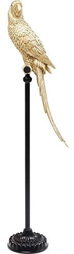 Kare Design Figur Parrot Gold, Papagei Deko, Dekoobjekt Vogel, 116cm