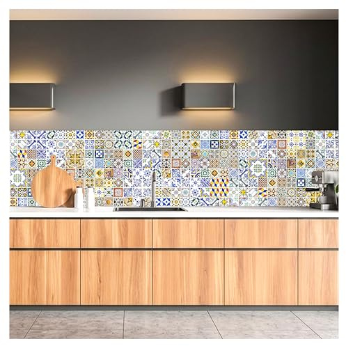 Dimex Küchenrückwand Folie selbstklebend PORTUGIESISCHE Fliesen | Klebefolie - Dekofolie - Spritzschutz für Küche | Made in EU - 260 cm x 60 cm