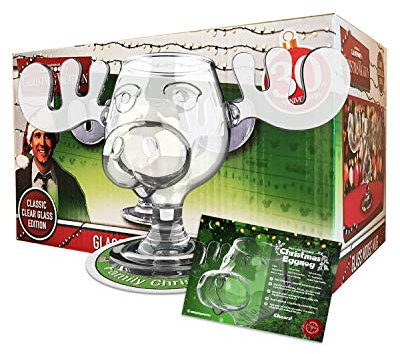 Griswold Moose Mug Elchglas inklusive Untersetzer Family Christmas (4)