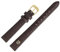 MARBURGER Uhrenarmband 12mm Leder Braun Gold Alligator Prägung Mit Naht - Montage Set 5281231000220
