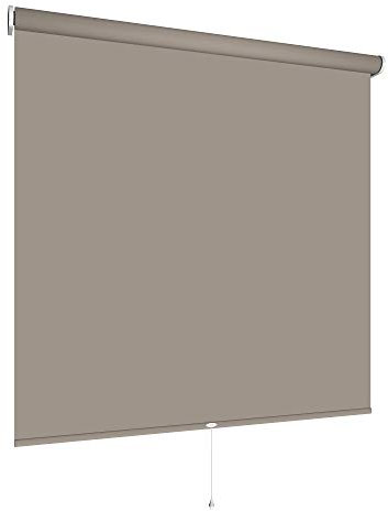 Verdunklungsrollo Springrollo Mittelzugrollo viele Farben und Größen Montage Metall Träger Fenster Rollo Vorhang lichtundurchlässig Raum verdunkelnd Hitzeschutz Sichtschutz (160 x 180 cm, Caffee)