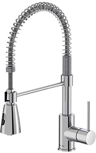 Lenz Niederdruck Küchenarmatur KALANI² in Chrom – mit verstellbarer Geschirrbrause – einfache Installation und hochwertige Verarbeitung - 46070402