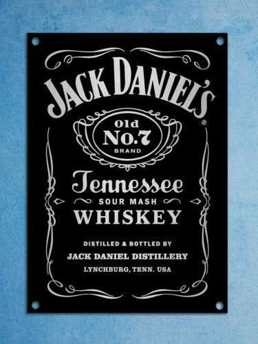 Jack Daniels Blechschild Retro Warnschild Vintage Metall Poster Plakette Eisen Malerei Kunst Dekor für Home Cafe Garden Pub Büro 30x20 cm