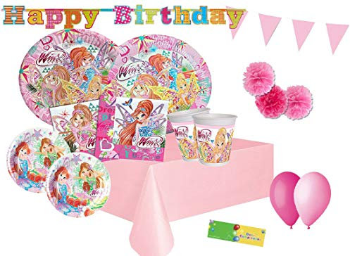 irp Kit N 66 Winx BUTTERFLIX Coordinato TAVOLA Compleanno