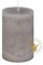 Rustik Kerzen, Nordische Reifkerzen, durchgefärbte Kerzen Dunkel-Flachs Ø 80 x 200 mm, 1 Stück