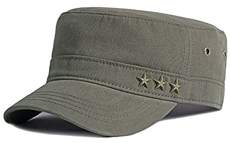 Adantico Berretto militare unisex Cappellini da baseball Berretto Piatto (Verde)