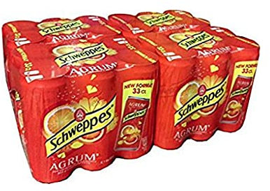 Schweppes Agrum Zero 33cl Slim (pack de 24)