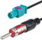 YILIANDUO Fakra to Din ISO Audio Aerial Adaptor Car Radio Aerial Fakra Z to Din Cable DAB Aerial Cable RG174 15CM for Car Stereo Audio FM/AM Radio Antenna HD Radio Head Unit CD Media Player Receiver