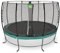 EXIT Toys Lotus Classic Rundes Trampolin - ø366cm - Mit Fußschutzsystem und Sicherheitsnetz - Trampolin mit Extra Starkem und Stabilem Rahmen - Für Alle Altersgruppen - Wasserfest - Grün