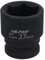 27mm Metric Shallow Impact Impacted European Style Socket 1/2 Drive 6 Sided