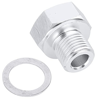 aqxreight - M12-Adapter, Edelstahl-Anschlussadapter NPT 1/8-Buchse auf Metrisches M12X1,5-Stecker-Zubehör