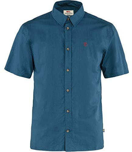 Fjällräven Herren Övik Lite SS Hemd, Uncle Blue, XL