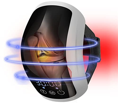Knie Massagegerät, Rotlichttherapiegerät Knie-Massagegerät mit Infrarot-Tiefenwärme, Tragbar Kniemassagegerät zur Linderung von Knieschmerzen bei Arthrose,Sport und Muskelverletzungen