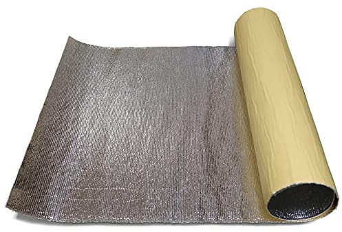ZAURBA Autoadesiva Isolante Riflettente Lamina Termoriflettente Isolante Termico Termosifoni Fogli Alluminio per Telo Oppalchi Pareti Serre Porte da Garage (Color : 1x5m)