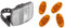FISCHER Erwachsene Front Vorbaubefestigung Reflektor schwarz, One Size & Unisex Fischer Fahrrad Reflektor 85400 Orange, Gelb, Einheitsgröße EU